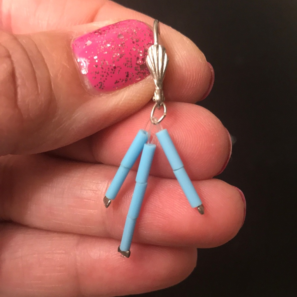 NEW!!! PARK LANE Beaded Silver Lever-Back Earrings